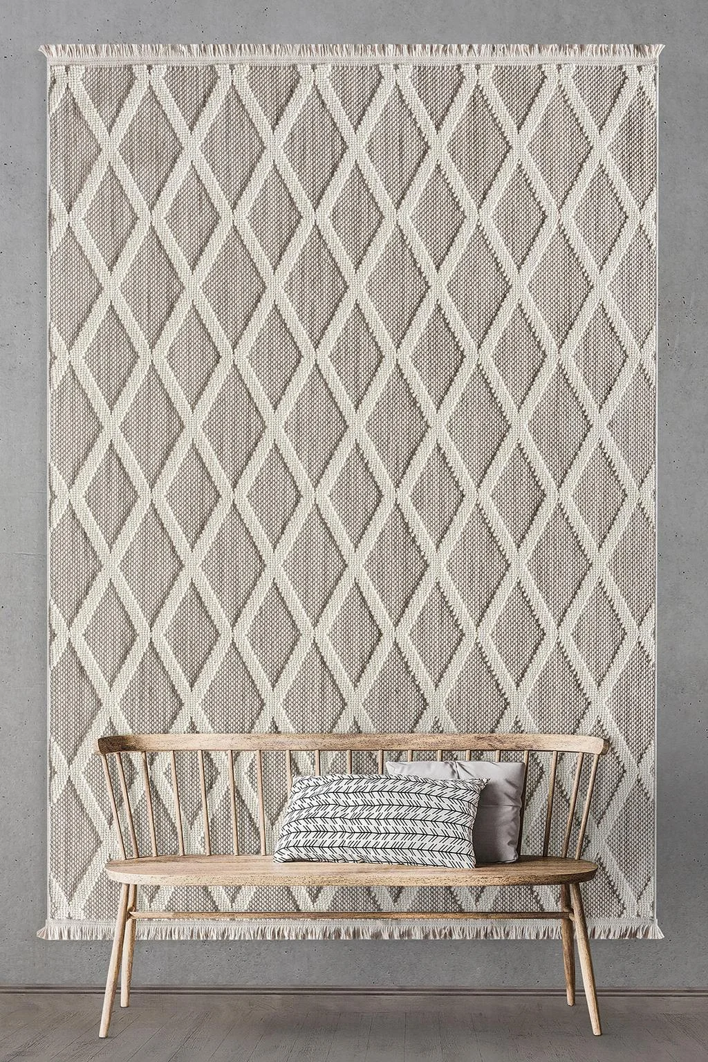 Agra - Sienna Modern İskandinav Desenli Oturma Odası Halısı