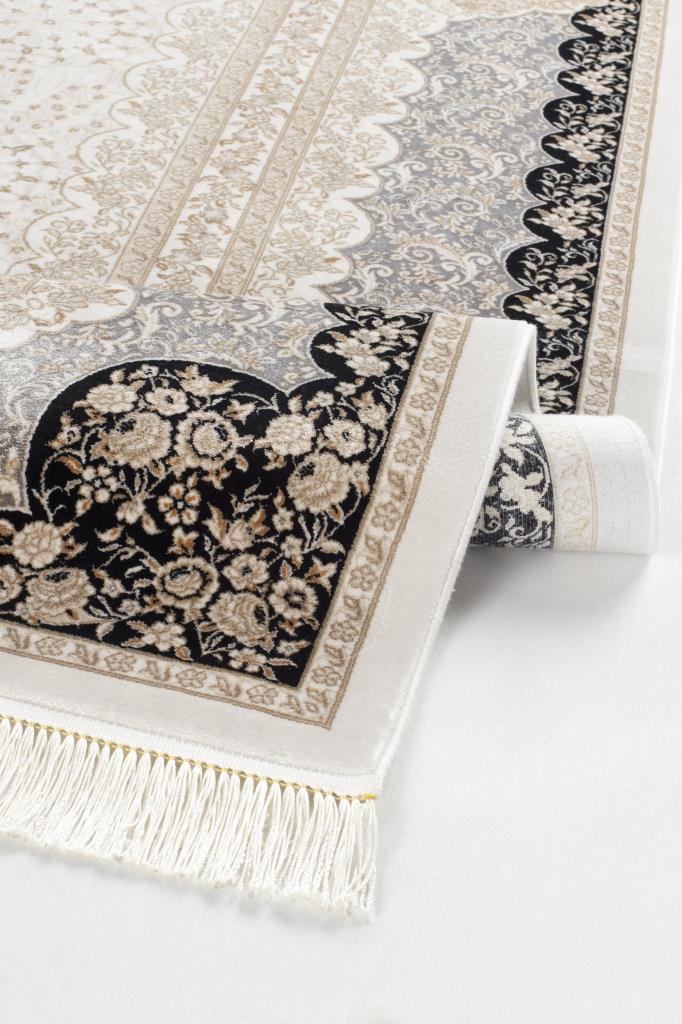 Vendome Palace Siyah Krem Makine Halısı