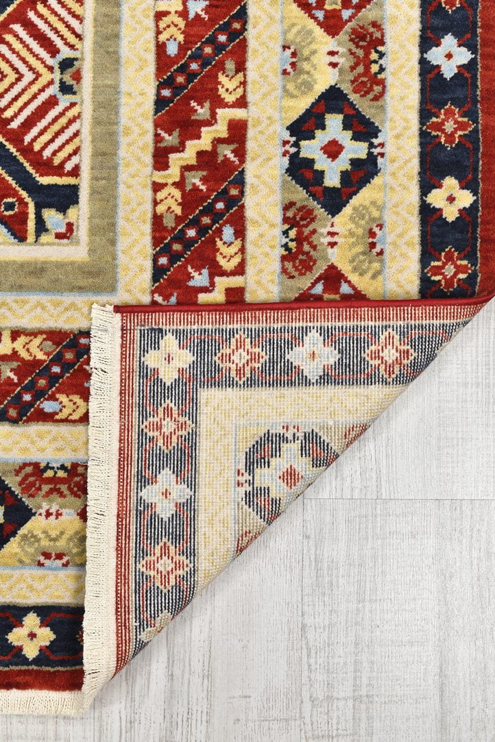 Misya 310 Lacivert Natürel Yün Özel Tezgah Halısı