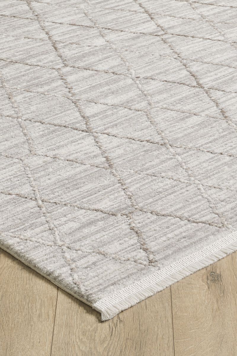 Nera - Pebble Takma Saçaklı Modern Halı