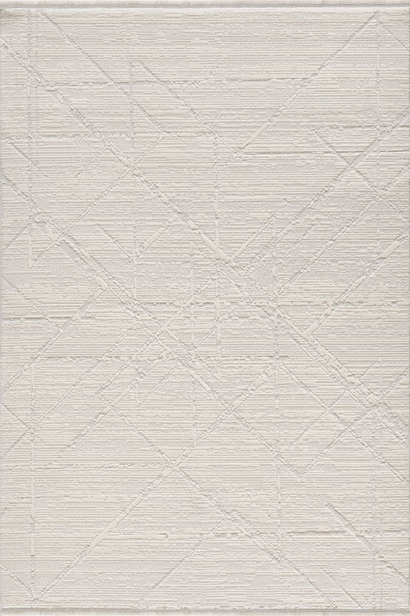 Nera - Aqua Takma Saçaklı Modern Halı