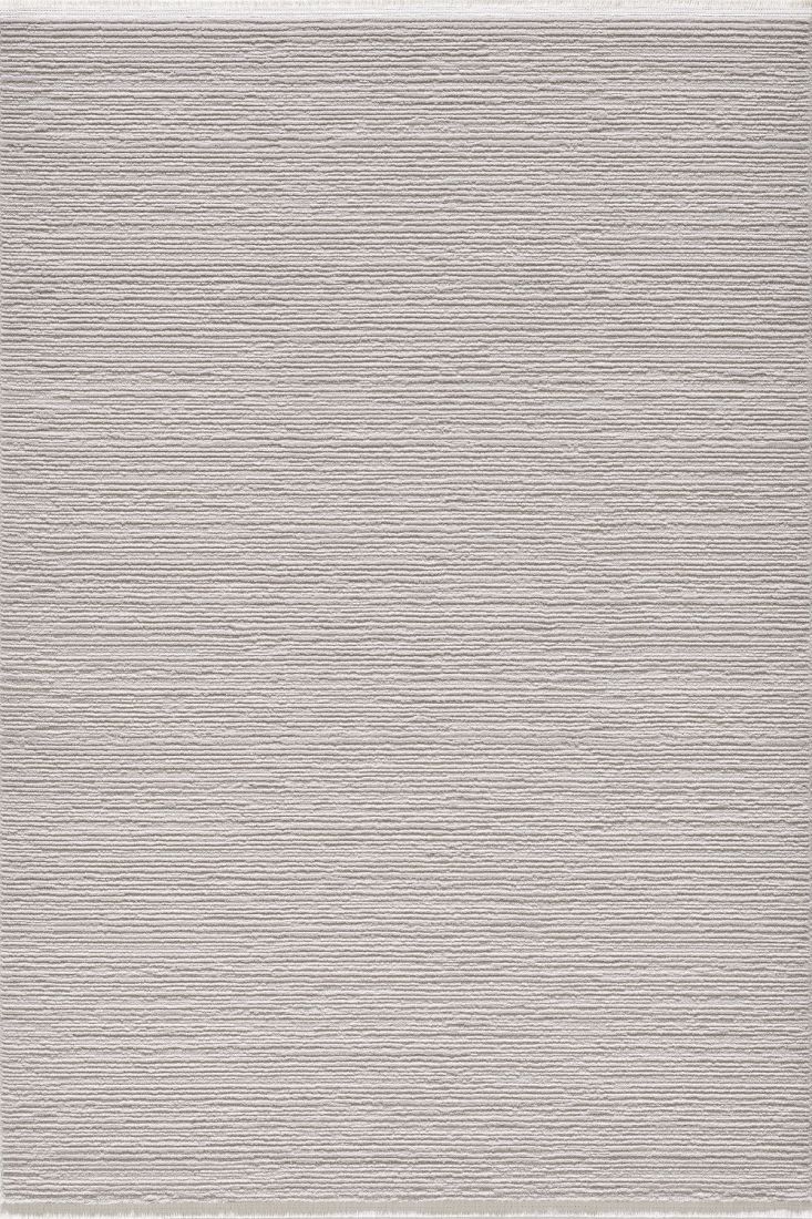 Nera - Silver Takma Saçaklı Modern Salon Halısı